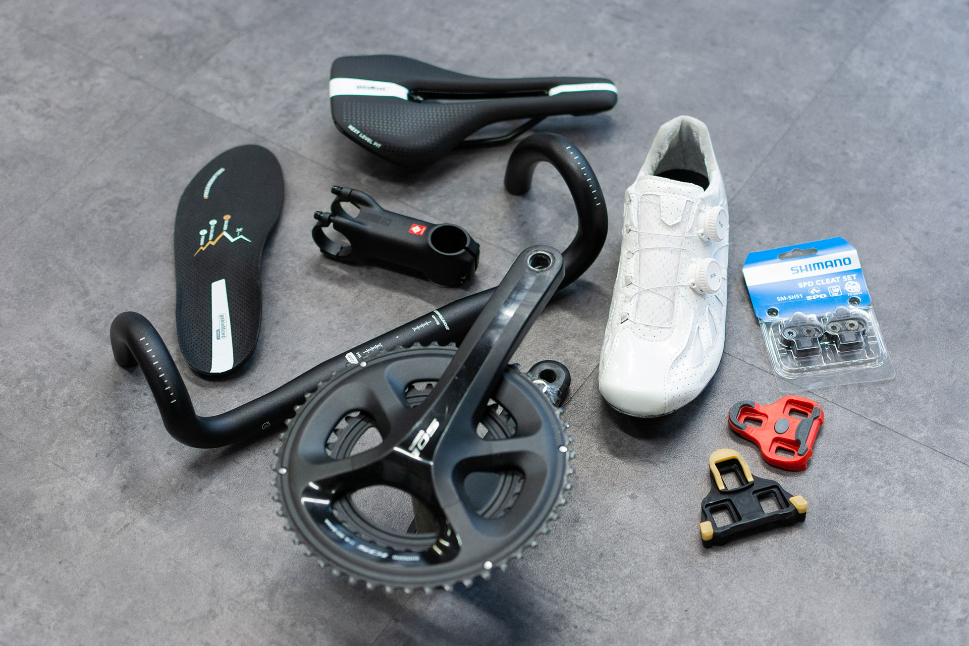 Fahrradkomponenten im gebioMized concept-lab